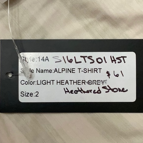 Alp-n-Rock Embroidered tee shadow stripe - Heathered Stone - Picture 8 of 12